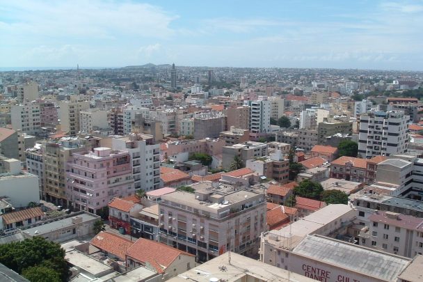 Vue panoramique du centre-ville de Dakar, Sénégal